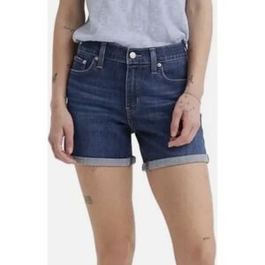 Levi Strauss Womens 33 Mid Rise Mid Length Slim Hip Denim Short Red Tag Original